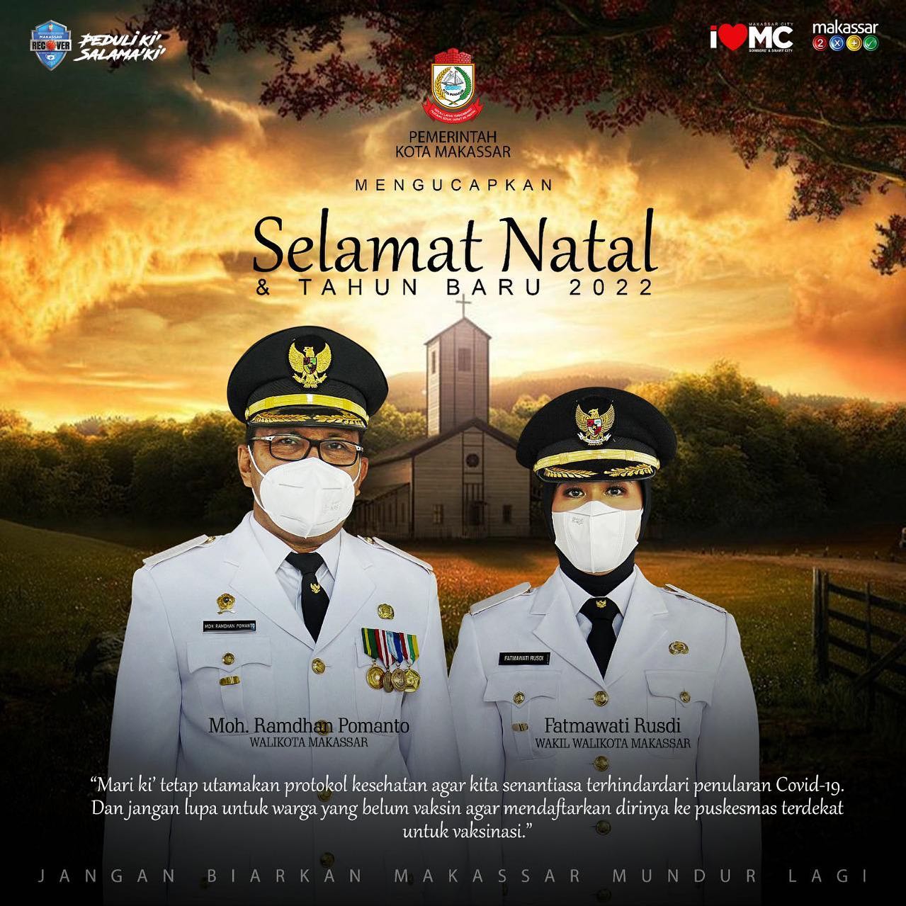 Danny-Fatma Ucapkan Selamat Natal 2021 Kepada Umat Kristiani